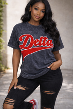 Load image into Gallery viewer, Delta Acid Wash Chenille Embroidered Shirt