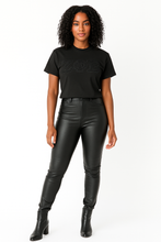 Load image into Gallery viewer, Zeta Black on Black Chenille Embroidered Shirt