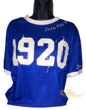 Load image into Gallery viewer, Pre Order Royal Blue Distressed 1920 Tee