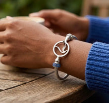 Load image into Gallery viewer, ZPB Silver Cable Logo Bangle