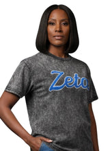 Load image into Gallery viewer, Zeta Acid Wash Chenille Embroidered Shirt