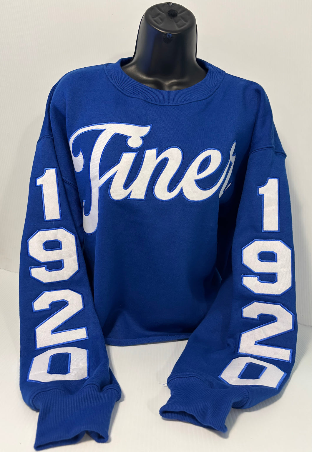 Full Length Finer 1920 Embroidered Sweatshirt
