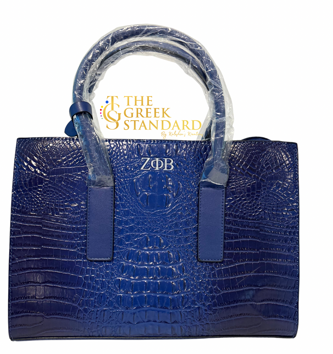 Zeta Alligator Patten 2 Piece Purse Set