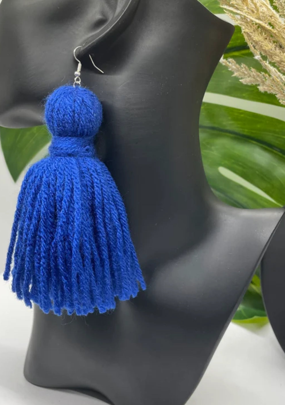 Royal Blue Tassel Earrings