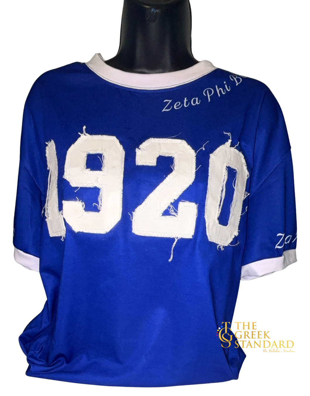 Royal Blue Distressed 1920 Tee