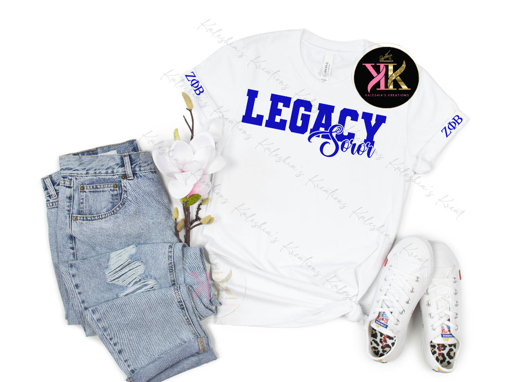 Legacy Soror Shirt, Zeta Phi Beta Sorority, Zeta Apparel, Zeta Phi Beta Paraphernalia, Zeta New Crossing Gift, J16, Finer Woman, 1920