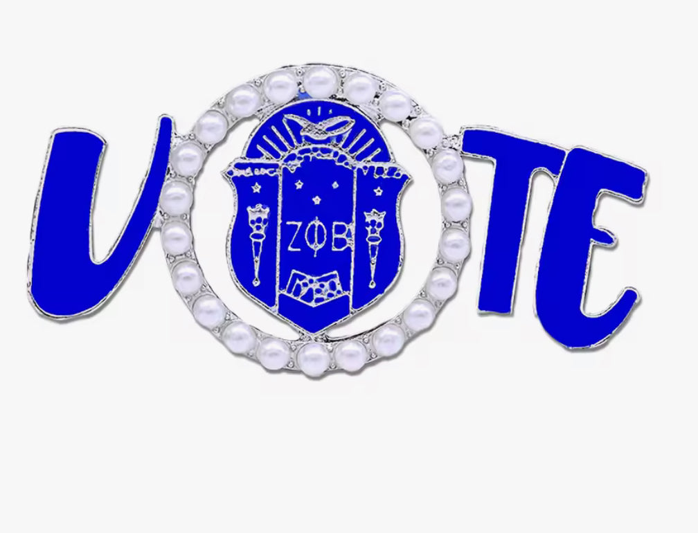 Zeta Vote Pin