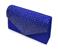 Load image into Gallery viewer, Blue Rhinestone Clutch
