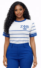 Load image into Gallery viewer, Pre Order ZPB White&amp; Blue Pinstripe Shirt
