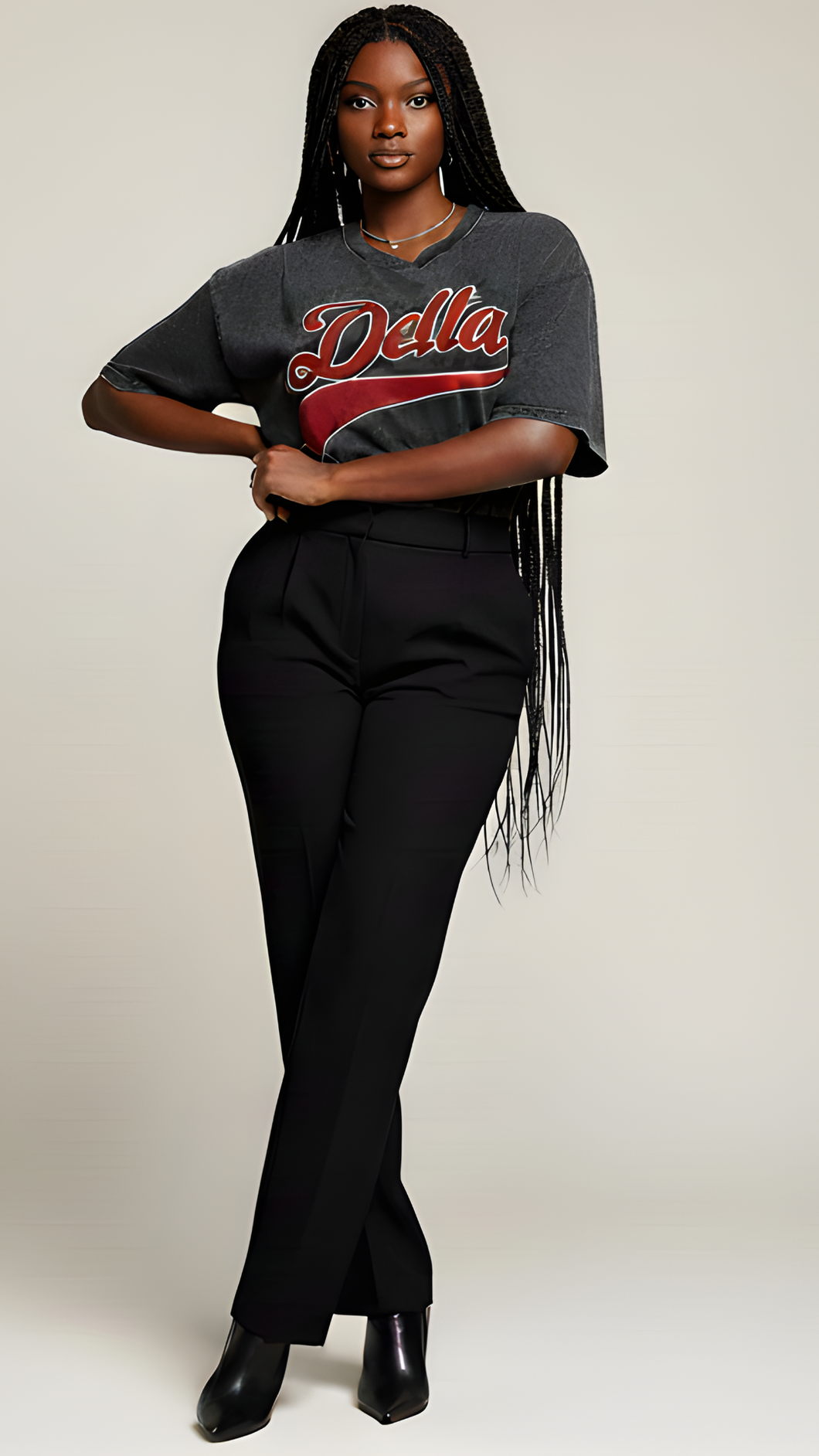 Delta Acid Wash Chenille Embroidered Shirt