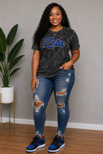 Load image into Gallery viewer, The Rebel Zeta Acid Wash Tee
