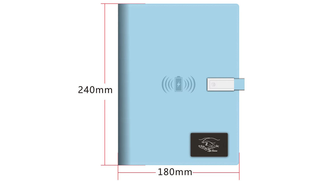 Zeta Amicae Rechargeable Wired/Wireless Charging Planner