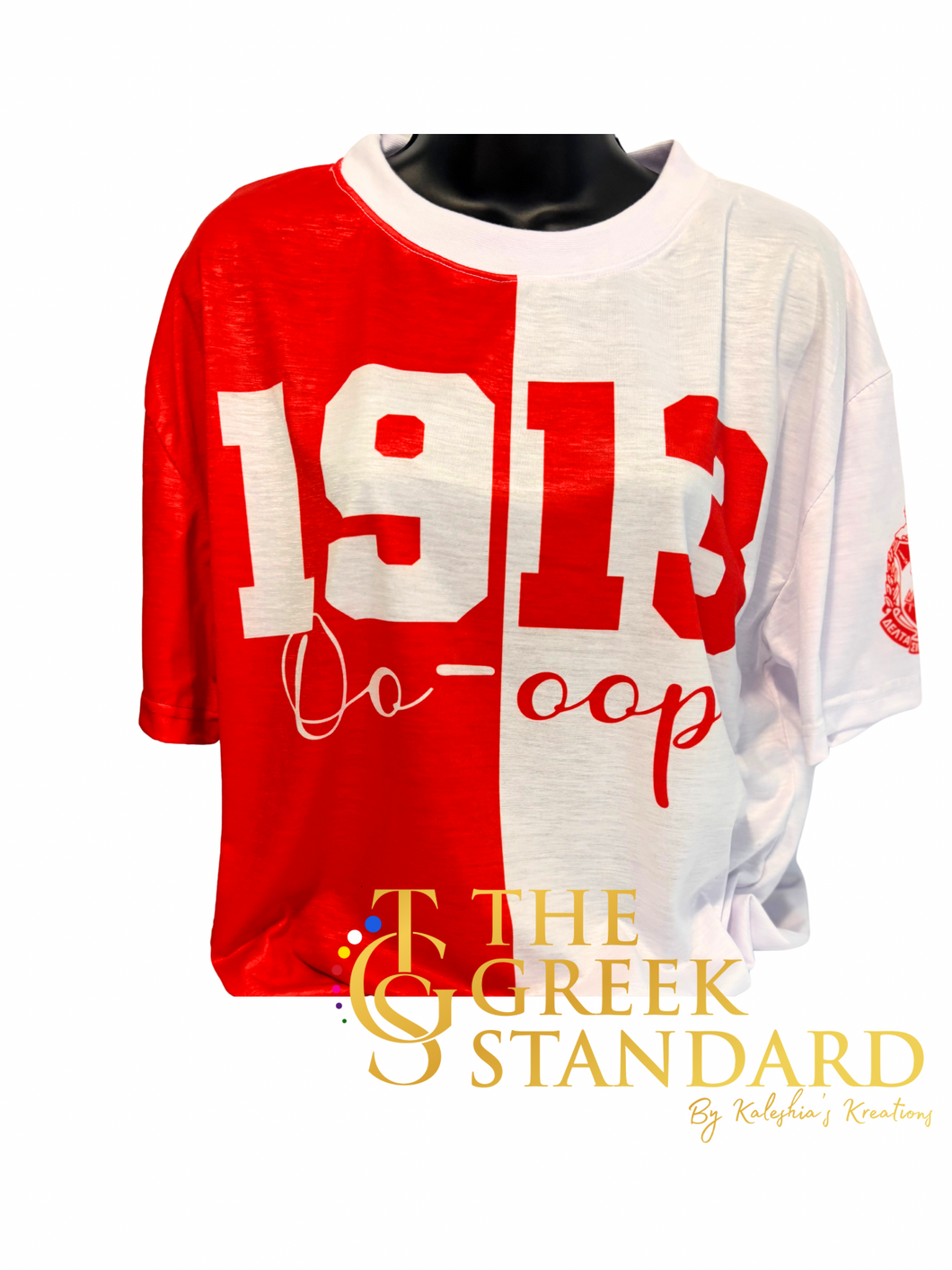 DST Half White Half Red 1913 Tee