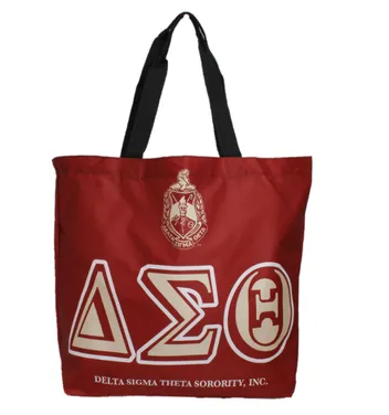 DST Sorority Red Large Shopper Tote