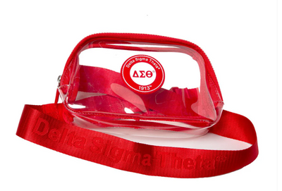 Delta Sigma Theta Clear Crossbody Bag