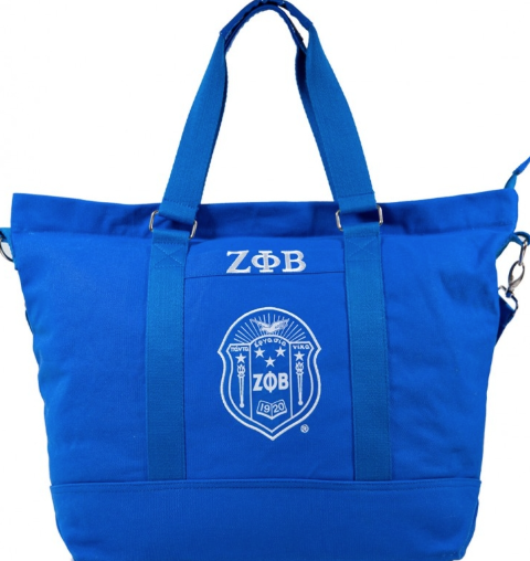 (ZPB Canvas Tote Bag (Blue)