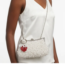 Load image into Gallery viewer, DST White Pearl Clutch with 1913 Charms
