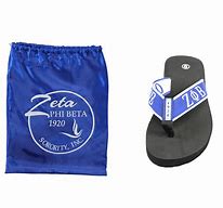 ZPB Flip Flops with Draw String Shoe Bag