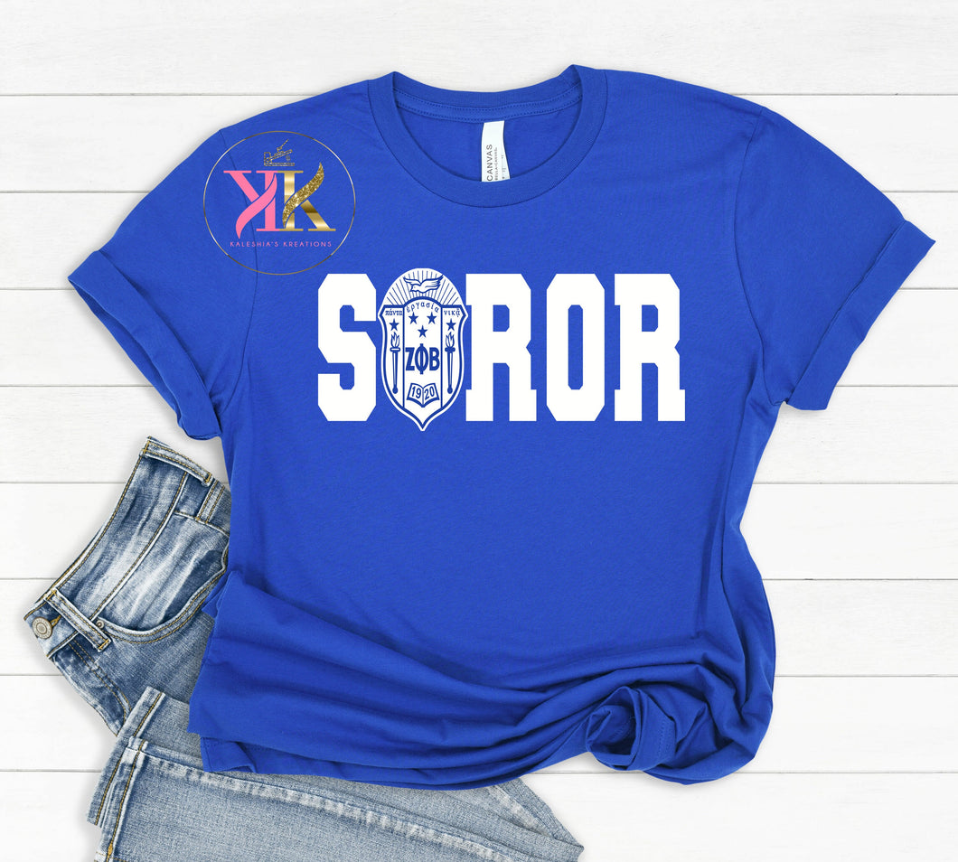 ZETA Soror Shirt, Zeta Phi Beta Shirt